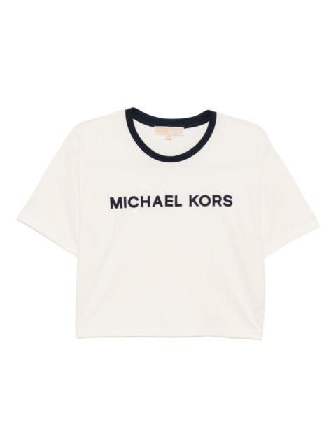 MICHAEL KORS logo-embroidered T-shirt