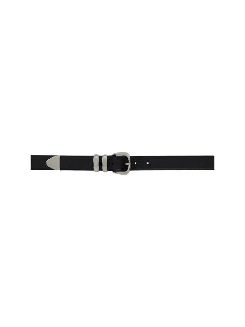 Anderson's Black Grained Calfskin Hardware Belt