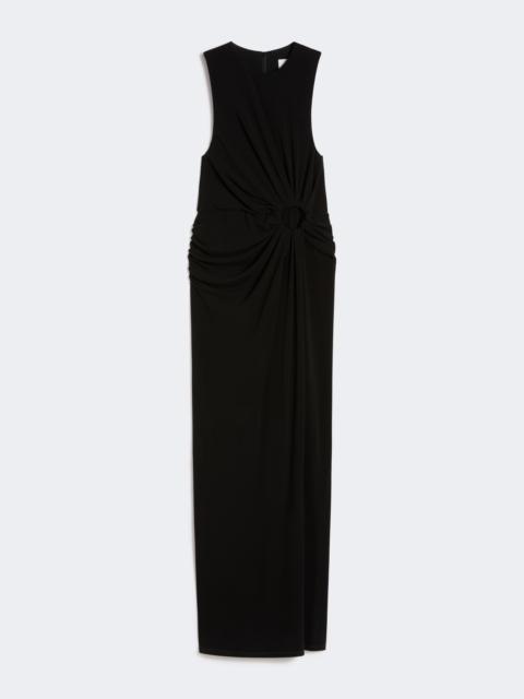 Sportmax SALETTA Sleeveless stretch jersey dress - BLACK