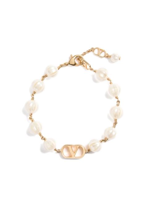 Valentino VLogo Signature pearl bracelet