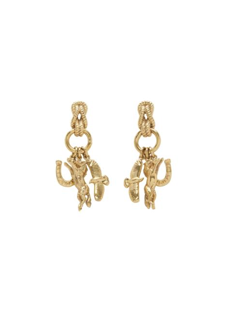 ALÉMAIS Django Horse Charm Drop Earrings