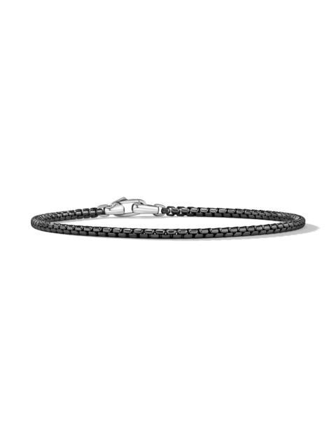 DAVID YURMAN Men's Box Chain Bracelet in Stainless Steel and Sterling Silver - Silver