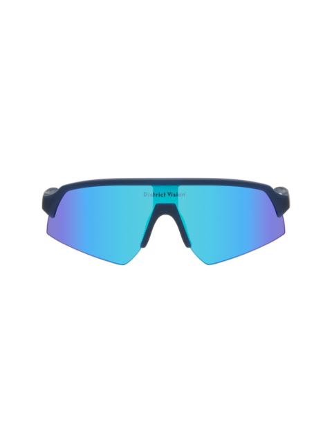 District Vision Navy Choji Turbo Blade Sunglasses