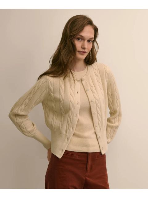 Brooks Brothers Cashmere Cable-Knit Cardigan