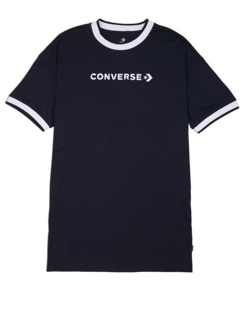 Converse (WMNS) Converse Wordmark T-Shirt Dress 'Black' 10024783-A01