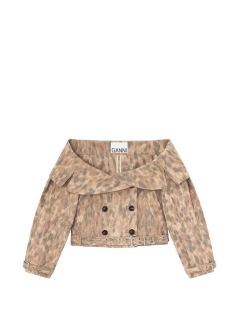 GANNI off-shoulder jacket