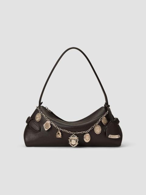 Ralph Lauren Women's The Ralph Charm-Detail Leather Shoulder Bag - Chocolate
