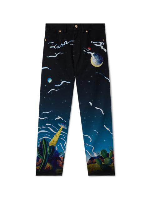 CASABLANCA Cowboy De L'Espace Straight Leg Jeans