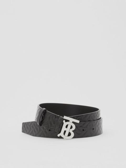 Burberry Monogram Motif Monogram Leather Belt