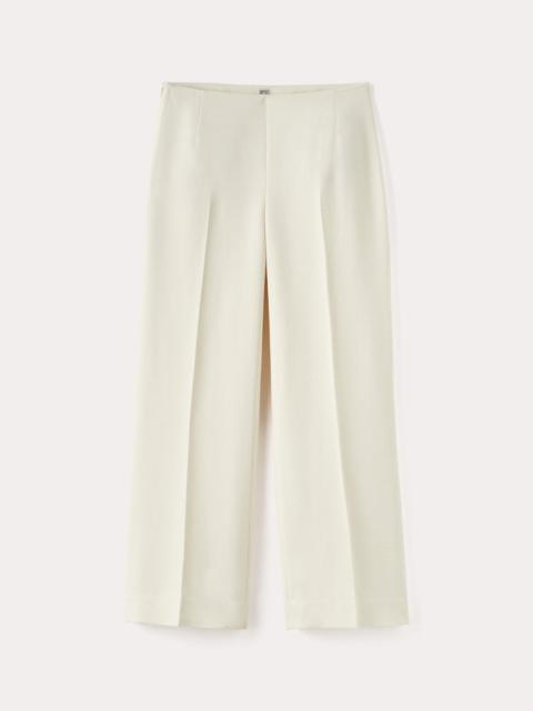 Clean wide trousers macadamia