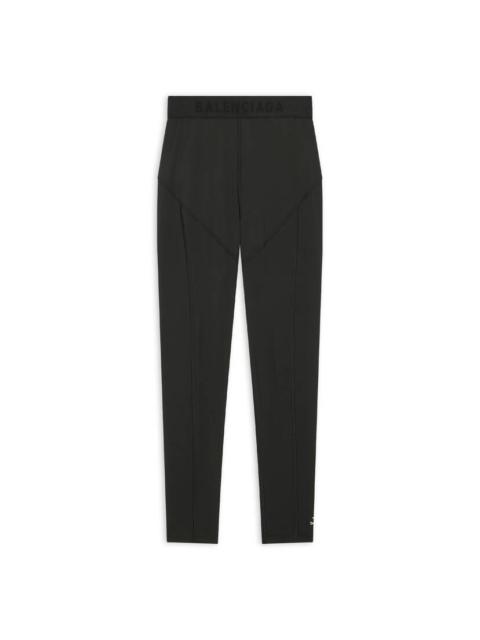 BALENCIAGA Thermal Jersey Ski Leggings black