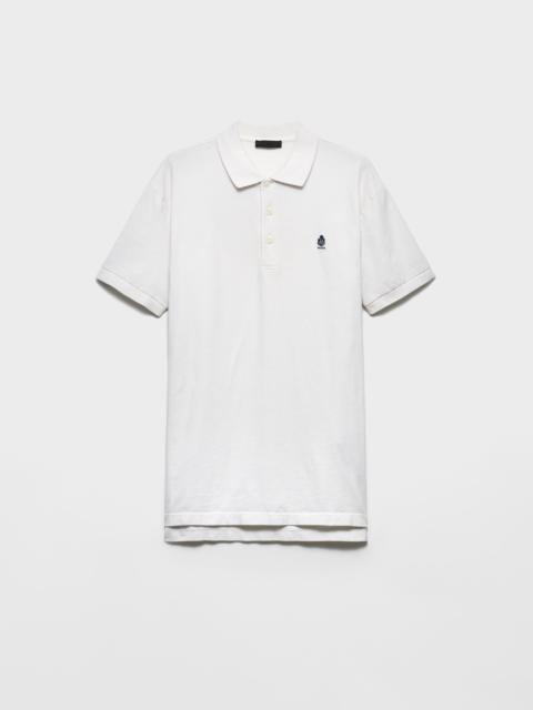 Prada Garment-dyed cotton polo shirt