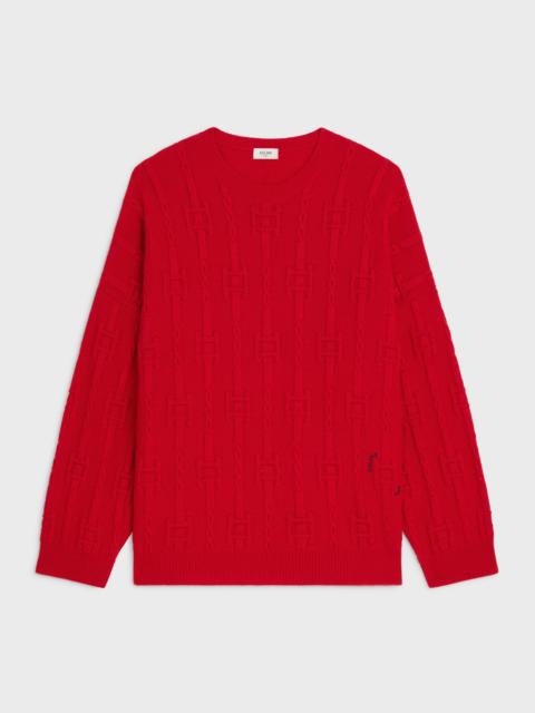 CELINE crewneck sweater IN chains cashmere
