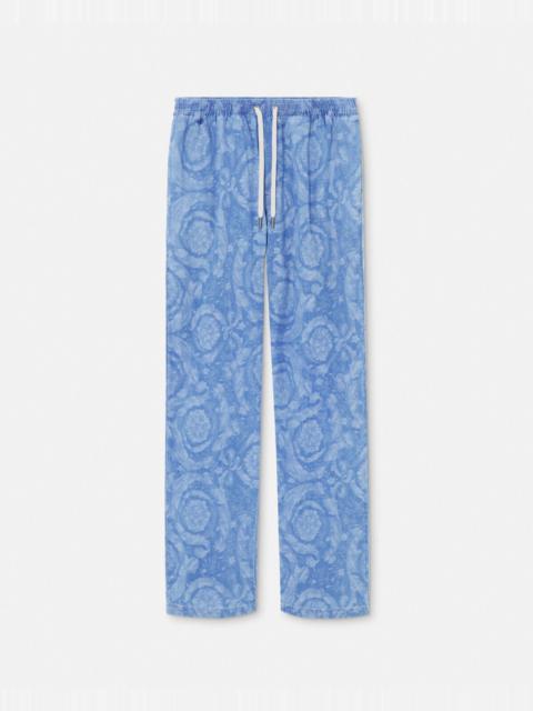 VERSACE Barocco Chambray Denim Pants