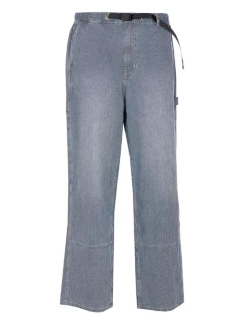 GRAMICCI striped-pattern belted-waist trousers