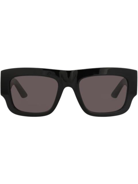 Alexander McQueen Alexander McQueen Square-Frame Recycled Acetate Sunglasses Black Black Grey (AM0449S-30015166-001)