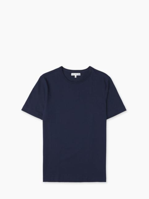 Merz b. Schwanen MERZ B. SCHWANEN 2M15 STURDY JERSEY T-SHIRT INK BLUE