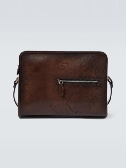 Deux Jours leather briefcase