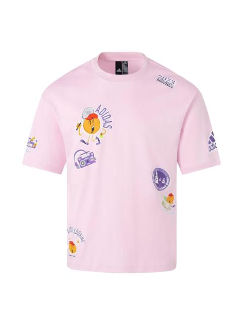 adidas Hangzhou Wuyibing Collab T-Shirt 'Pink' JE0952