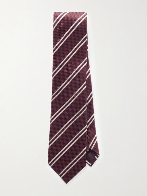 TOM FORD 8cm Striped Silk-Jacquard Tie