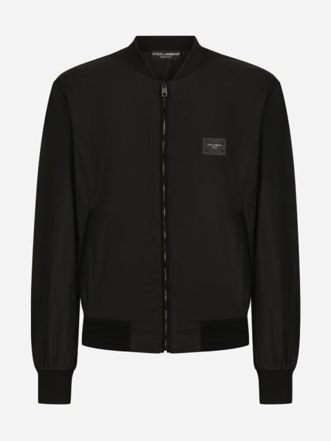 Dolce & Gabbana Nylon jacket with branded plate