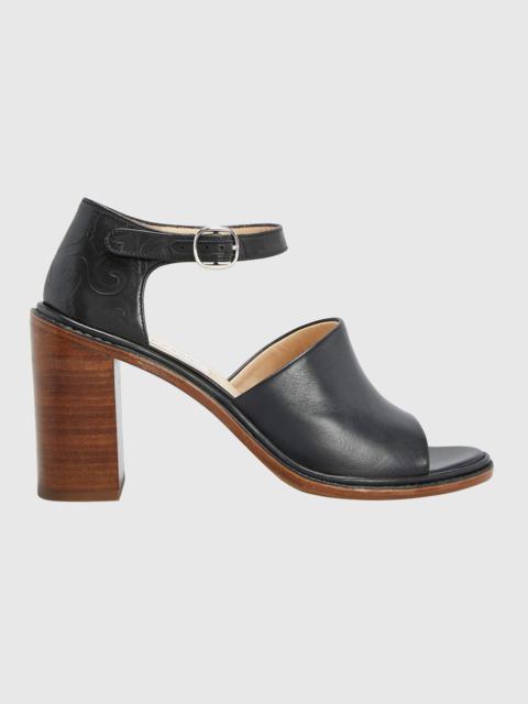 GABRIELA HEARST Beau Leather Ankle-Strap Sandals