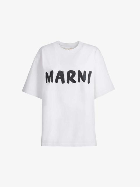 Marni Boxy-fit logo-print cotton T-shirt