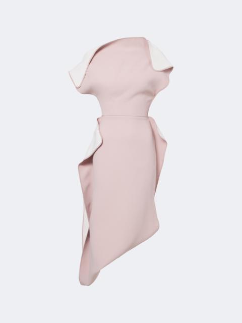 MATICEVSKI Invoke draped asymmetric midi dress