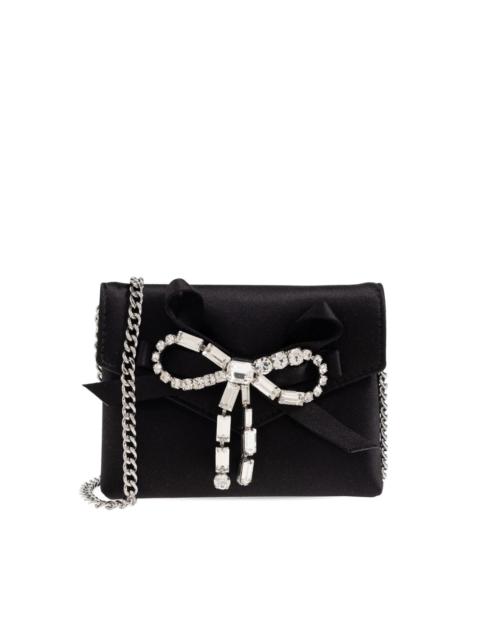 JIMMY CHOO bow chain clutch bag