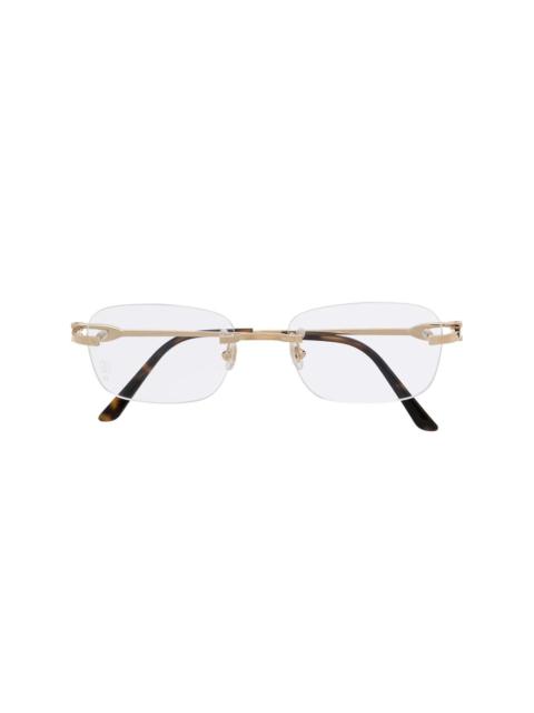 Cartier rectangle-frame glasses