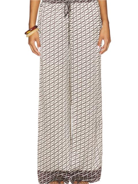 SHONA JOY Monogram Silk Pant
