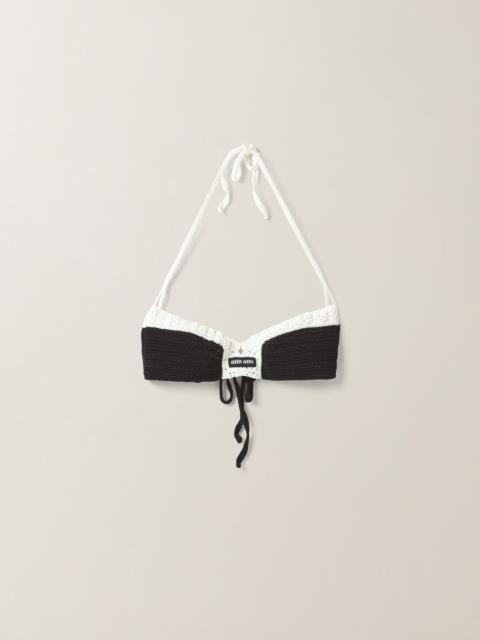 Miu Miu Cotton knit bra