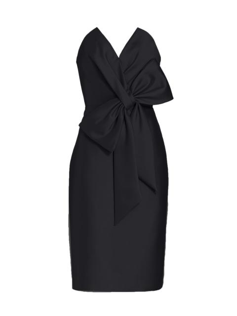 BADGLEY MISCHKA Women's Bow Front Mikado Dress - Black