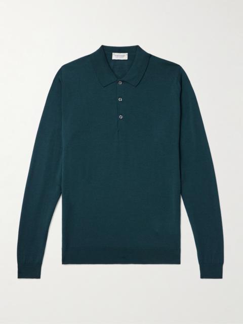 JOHN SMEDLEY Belper Slim-Fit Merino Wool Polo Shirt