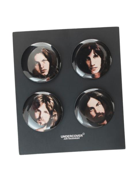 UNDERCOVER SET OF BADGES PHOTOS OF PINK FLOYD MEMBERS