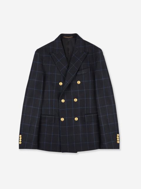 SLOWEAR Slim fit double-breasted wool jacket