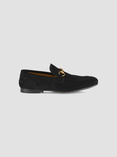 GUCCI Men's Suede Horsebit Loafers - Black