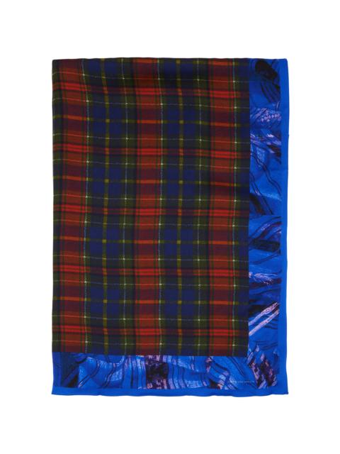 Dries Van Noten Red & Navy Flara Scarf