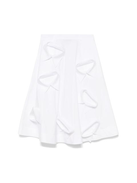 Moschino multi-collar midi skirt