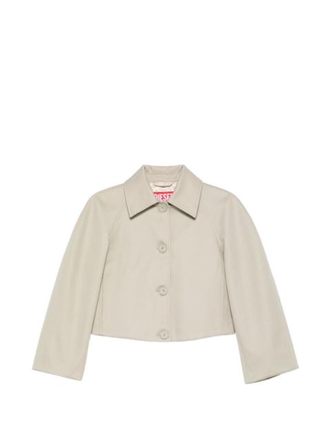 Diesel button short cropped jacket