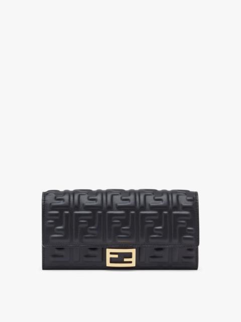 Black nappa leather wallet