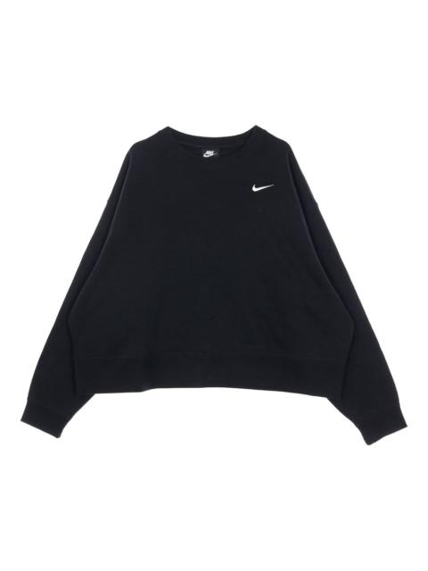 Nike logo-embroidered cotton-blend sweater