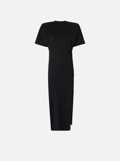 PINKO LONG T-SHIRT DRESS WITH PADDED SHOULDERS