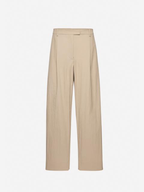 MAGDA BUTRYM Tailored wide-leg trousers in beige