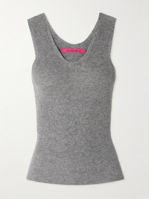 The Elder Statesman Delicash Cashmere And Silk-blend Tank