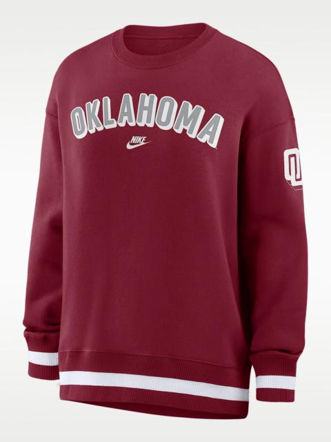 Nike Oklahoma Legacy Phoenix Women's Nike College Oversized Pullover Crew