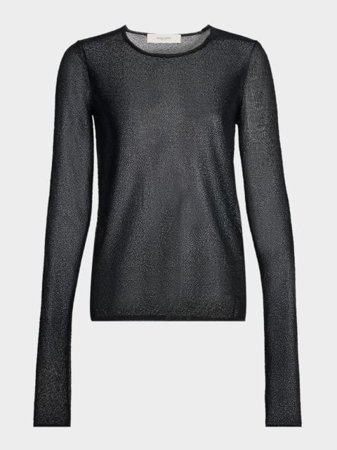 Golden Goose Nella Journey Slim Semi-Sheer Top