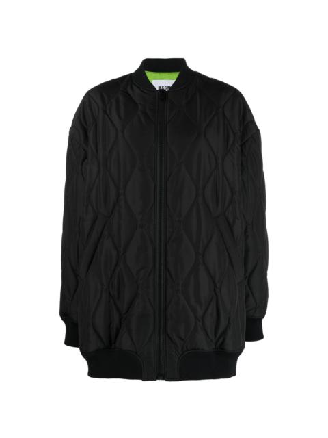 quilted bomber jacket