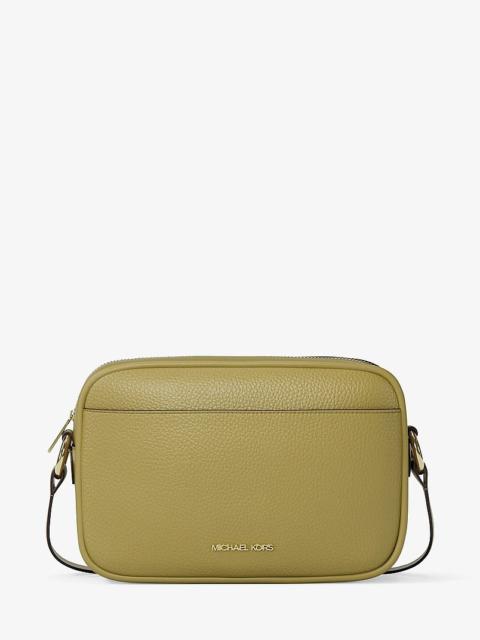 MICHAEL KORS Jet Set Large Pebbled Leather Camera Crossbody Bag