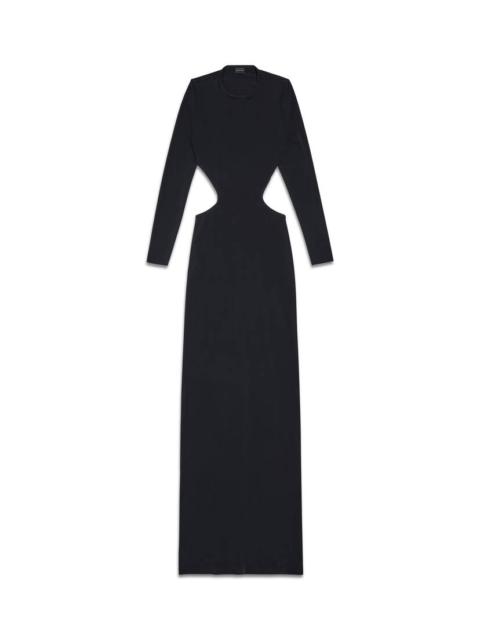 BALENCIAGA Women's Cut-out Maxi Dress in Black
